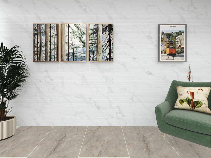 LINIAR_CALACATTA RIO WHITE DECORE tile