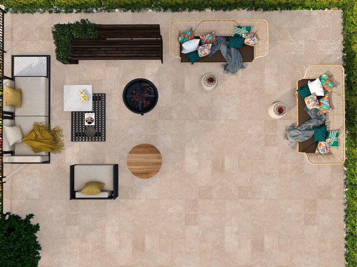 STOREY_MEDALLION BEIGE tile